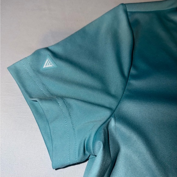 John Deere Classic Polo Shirt Womens M Blue Levelwear Golf Logo Top - Picture 3 of 6